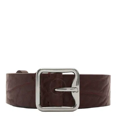 Burberry B-buckle Leather Belt In Red