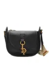 Burberry B-buckle Saddle Cross Body Bag In Black