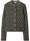 Burberry B Charm Wool Blend Jacket In Black