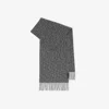Burberry B Charm Cashmere Scarf In Iron Grey