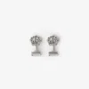 Burberry B Charm Cufflinks In Silver