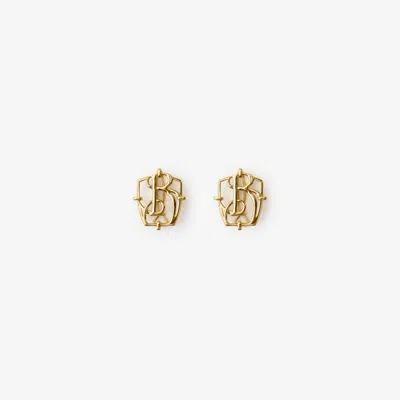 Burberry B Charm Hair Clips In Gold