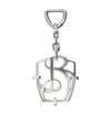 Burberry B-charm Keyring In Palladio