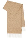 Burberry B Charm Scarf In Brown