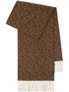 Burberry B Charm Cashmere Scarf In Brown