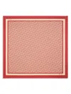 Burberry B Charm Silk Scarf In Rot