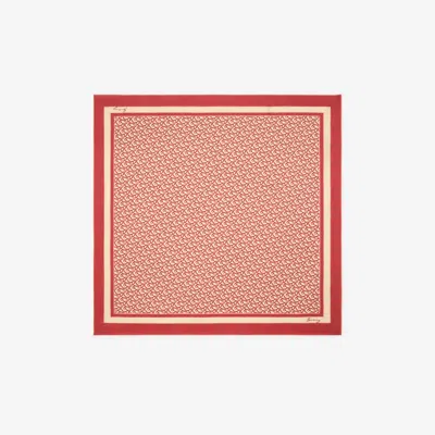 Burberry B Charm Silk Scarf In Geranium