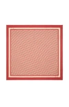 Burberry B Charm Silk Scarf In Geranium
