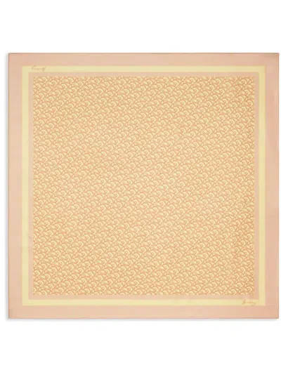BURBERRY B CHARM SILK SCARF