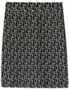 Burberry B Charm Wool Blend Skirt In Black
