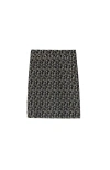 Burberry B Charm Wool Blend Skirt In Black