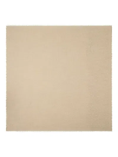 Burberry B Charm Wool Scarf In Nude