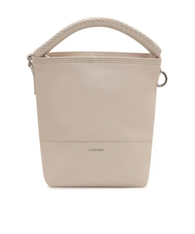 Burberry B Clip Bucket Bag In Neutral