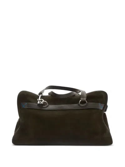 Burberry B Clip Holdall In Brown