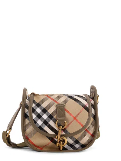 Burberry B Clip Mini Water-repellent Canvas Crossbody Bag In Sand