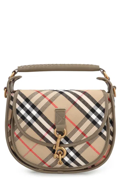 Burberry B Clip Piccola Messenger Bag In Beige