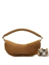 Burberry B Clip Schultertasche In Braun