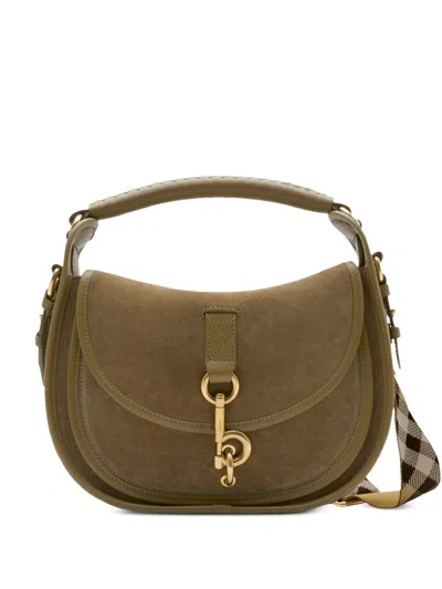 Burberry B Clip Small Camel Tote Bag