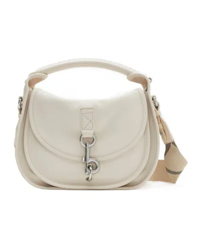 BURBERRY BURBERRY SMALL B CLIP FOLDOVER-TOP CROSSBODY BAG