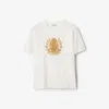 Burberry B Crest T-shirt In Chalk