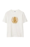 Burberry B Crest T-shirt In Chalk