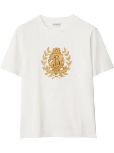 BURBERRY B CREST COTTON T-SHIRT