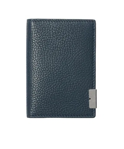 Burberry B-cut Leather Cardholder In Black
