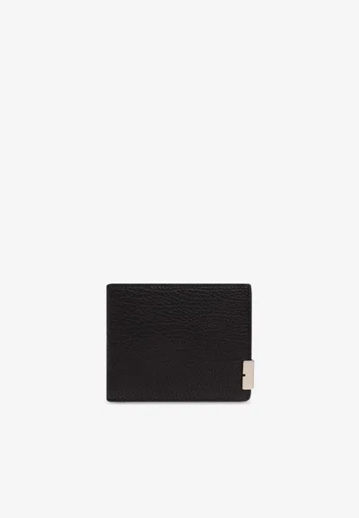 Burberry B Cut Slim Bi-fold Wallet In Black