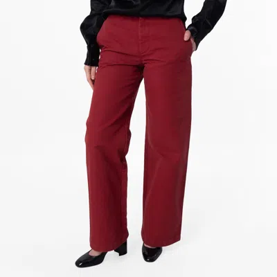 Burberry B Logo Embroidered Wide-leg Cotton Trousers In Blue