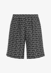 Burberry Printed Silk Bermuda Shorts In Multicolor