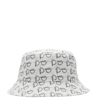 Burberry B' Print Bucket Hat In White