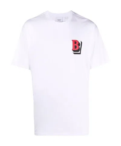 Burberry B-print Cotton T-shirt In White