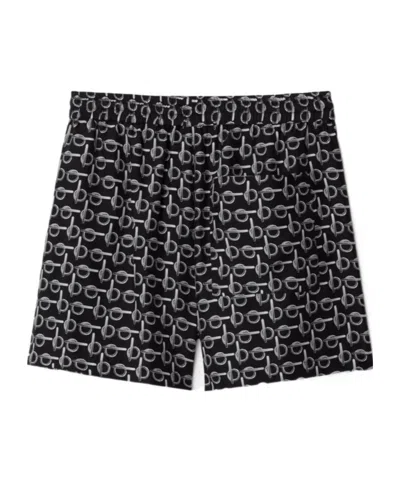BURBERRY BURBERRY B PRINT MID-WAISTED SHORTS