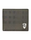 Burberry B Shield Bifold Wallet In Brown