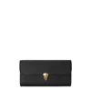 Burberry B Shield Continental Wallet In Black