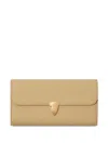 Burberry B Shield Continental Wallet In Nude