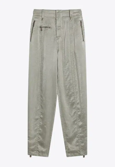 BURBERRY B SHIELD EMBLEM STRAIGHT PANTS