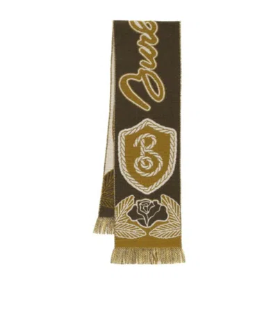 Burberry B Shield Graphic Wool Football Scarf