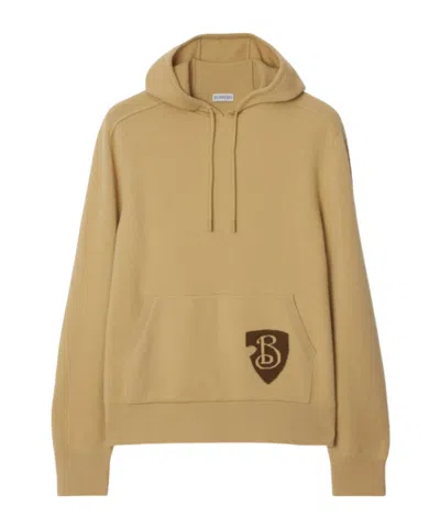 BURBERRY BURBERRY LOGO DETAILED DRAWSTRING HOODIE
