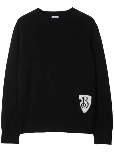 Burberry B Shield Jumper In Black