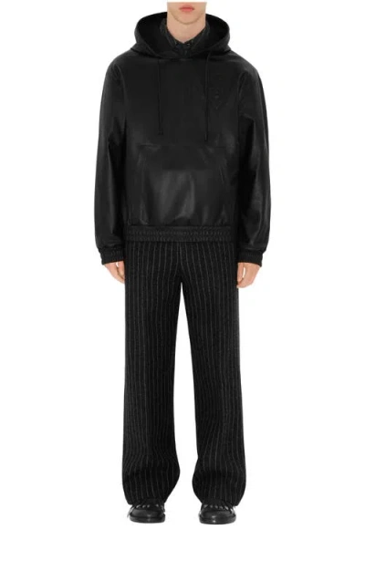 Burberry B Shield Leather Hoodie