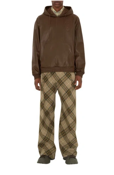 Burberry B Shield Leather Hoodie