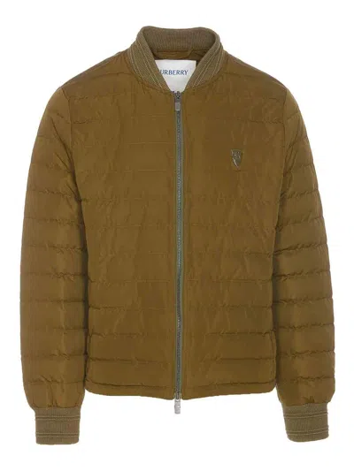 Burberry B Shield Logo Jacket In Green