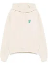 Burberry B Shield Logo-print Hoodie In White