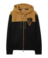 BURBERRY B SHIELD-LOGO ZIP-UP HOODIE