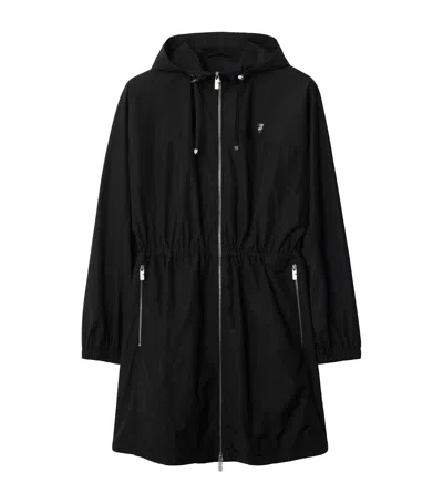 Burberry B Shield-plaque Parka In Black
