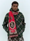 Burberry B Shield Jacquard Scarf In Red