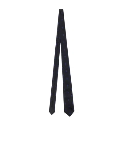 Burberry B Shield Tie In Midnight Color