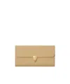 Burberry B Shield Continental Wallet In Sand