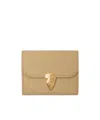 Burberry B Shield Wallet In Sand-colored